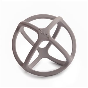 Mushie Teether - Ball - Dove Gray